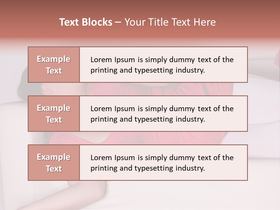 Television Woman Chubby PowerPoint Template