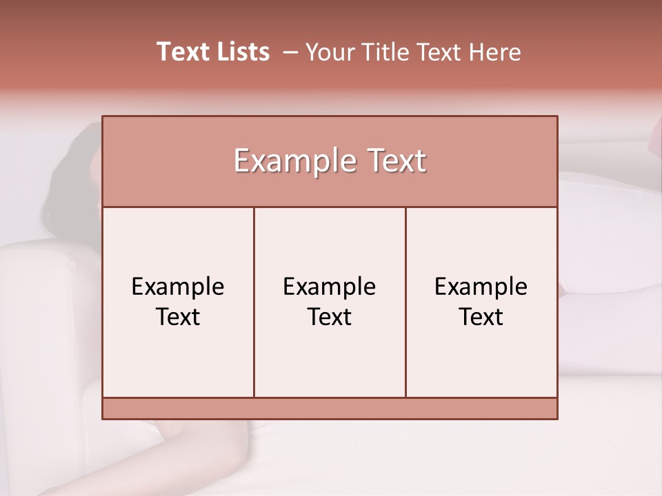 Television Woman Chubby PowerPoint Template