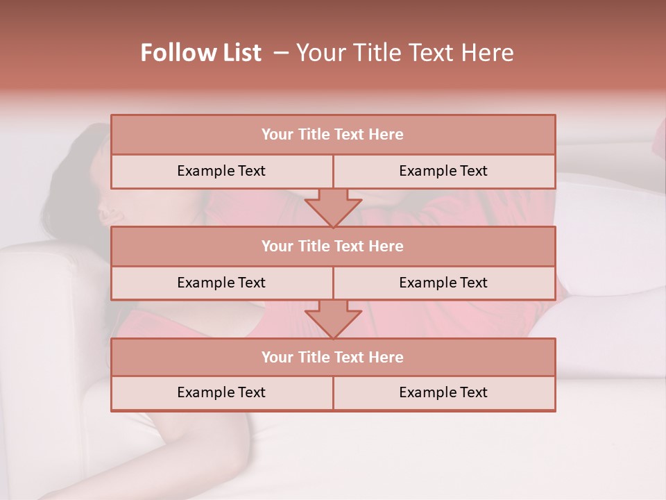 Television Woman Chubby PowerPoint Template