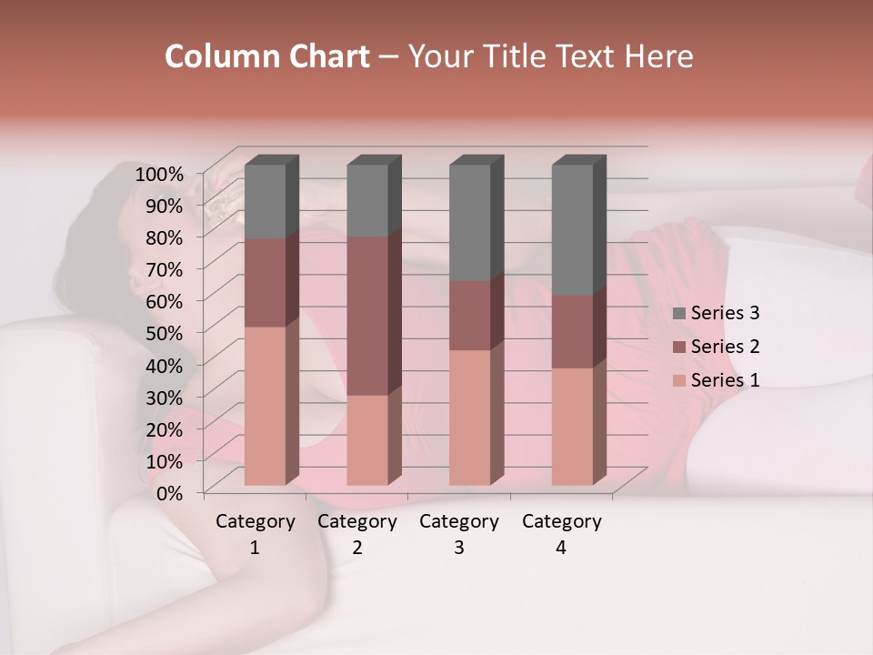 Television Woman Chubby PowerPoint Template
