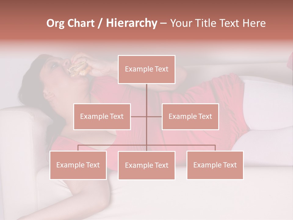 Television Woman Chubby PowerPoint Template