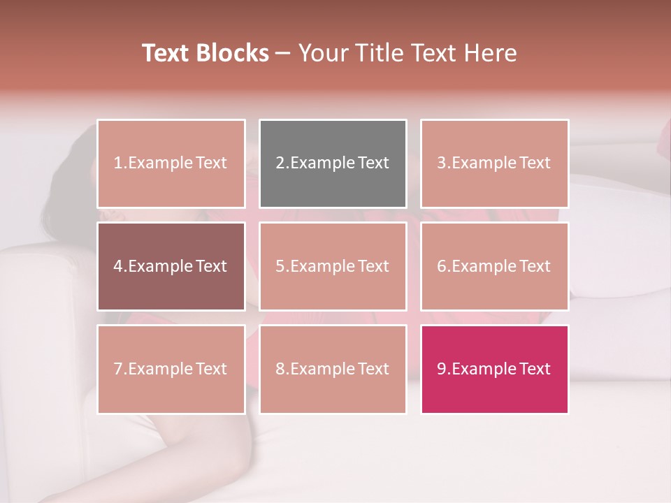 Television Woman Chubby PowerPoint Template