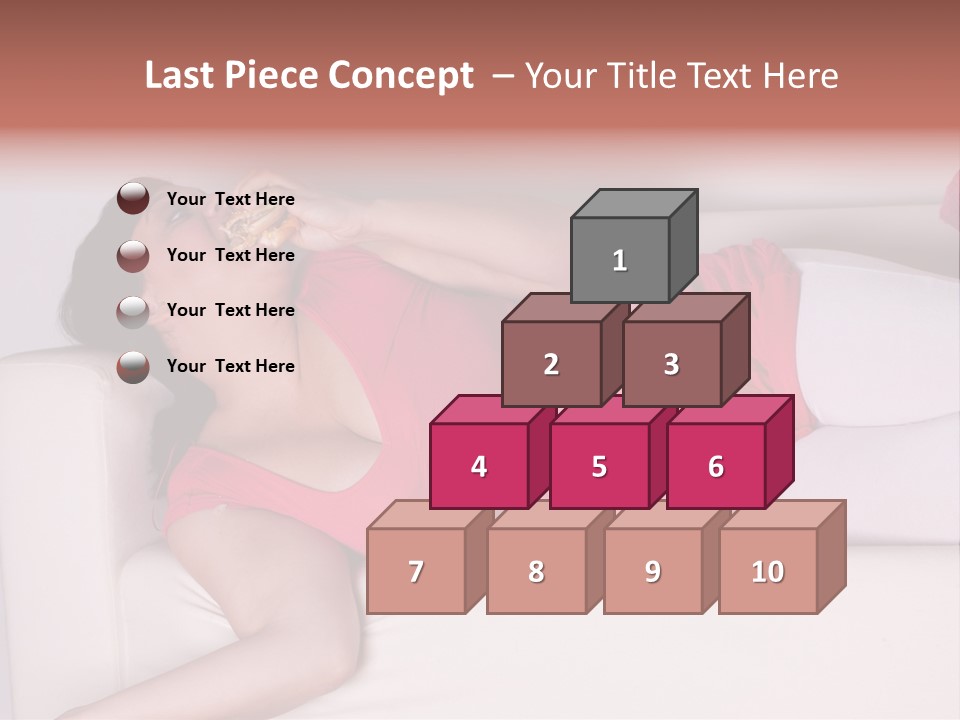 Television Woman Chubby PowerPoint Template