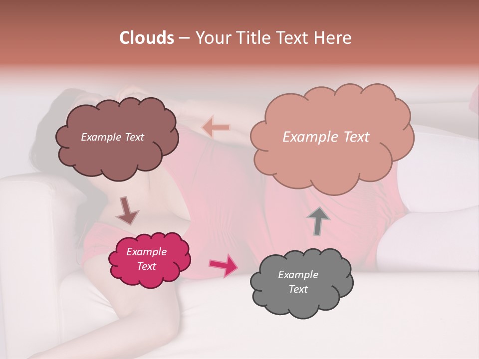 Television Woman Chubby PowerPoint Template