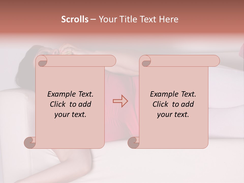 Television Woman Chubby PowerPoint Template