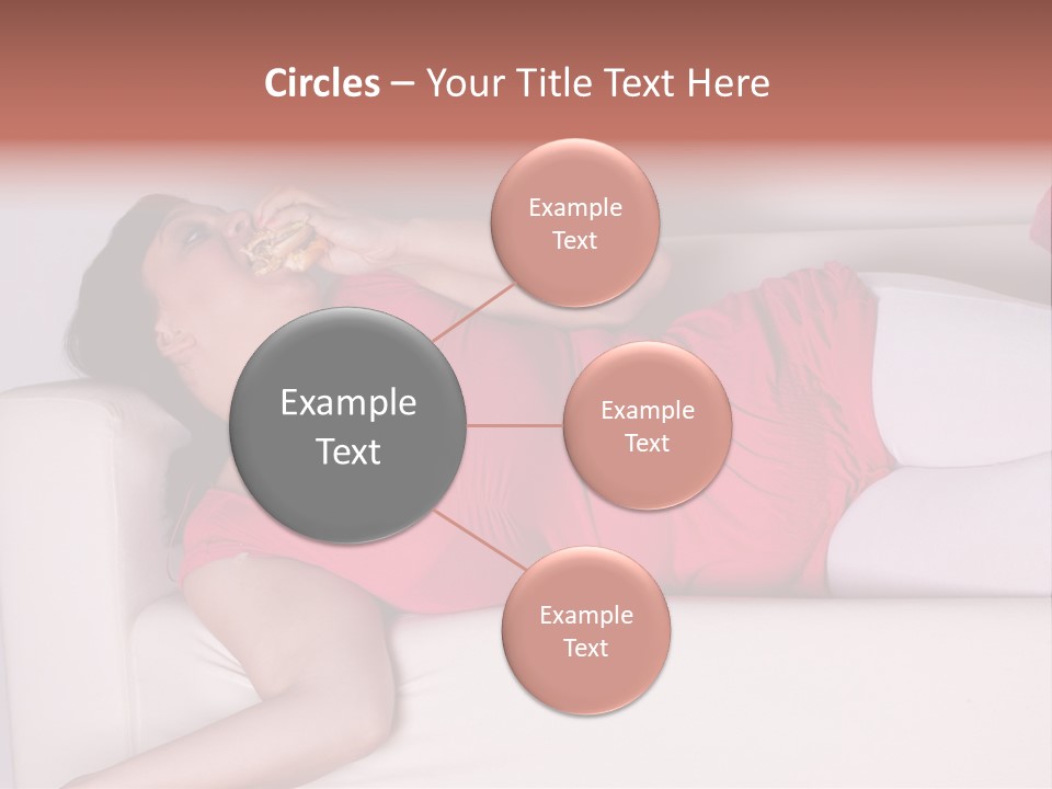 Television Woman Chubby PowerPoint Template