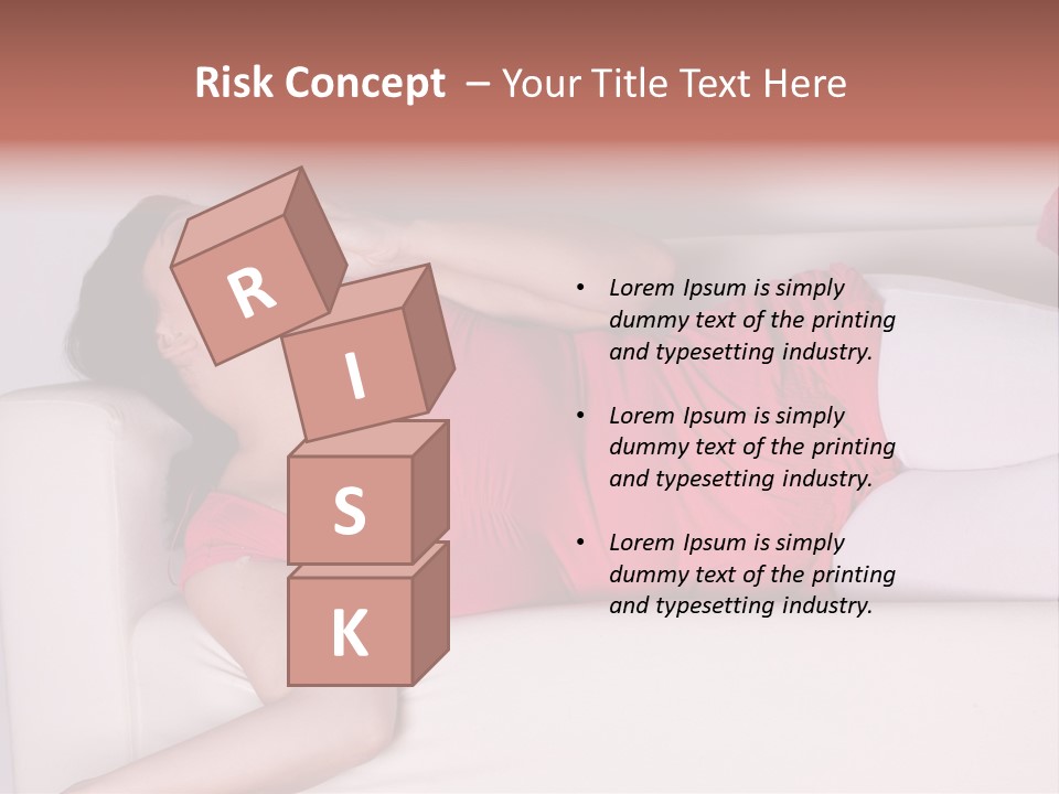 Television Woman Chubby PowerPoint Template