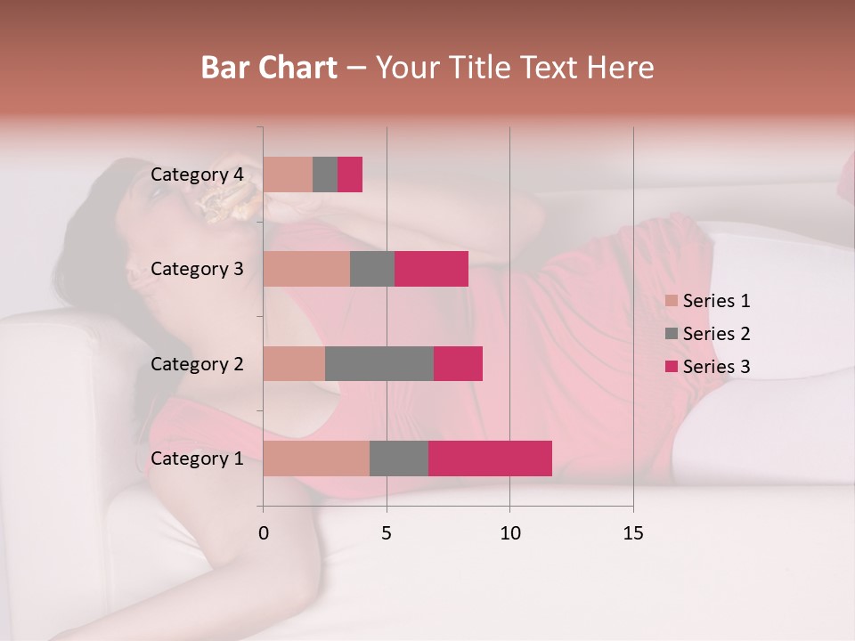 Television Woman Chubby PowerPoint Template