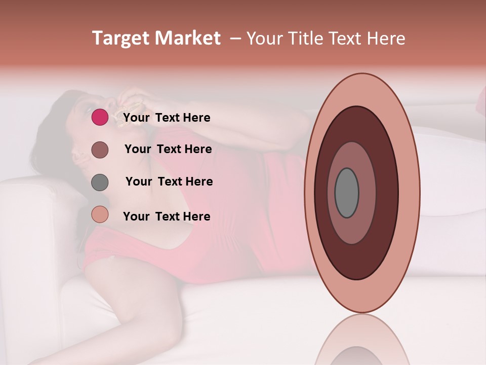 Television Woman Chubby PowerPoint Template