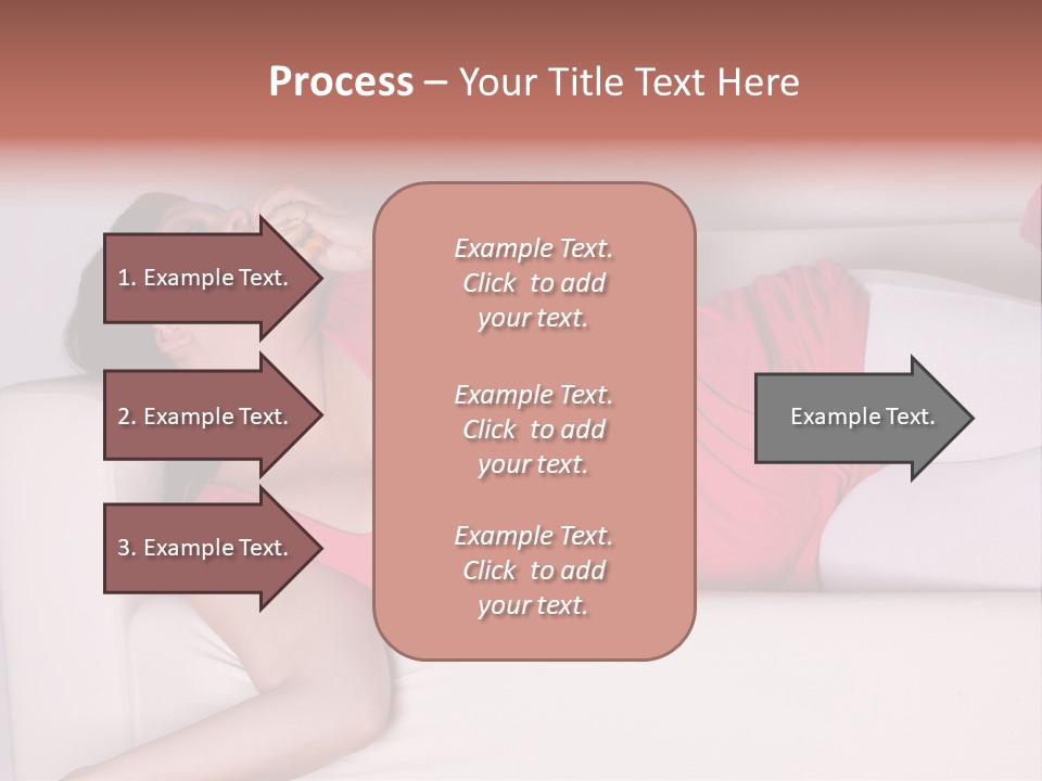 Television Woman Chubby PowerPoint Template