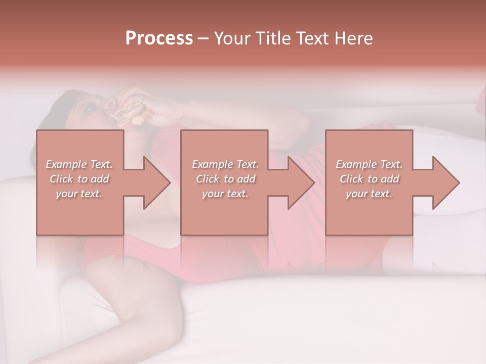 Television Woman Chubby PowerPoint Template