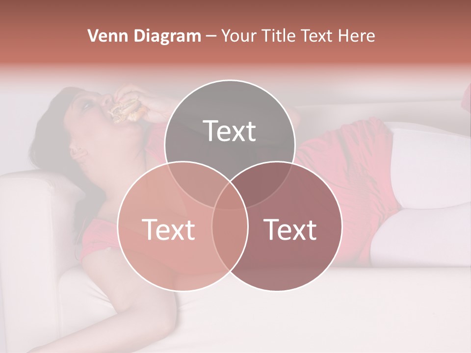 Television Woman Chubby PowerPoint Template