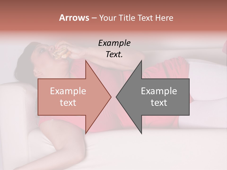 Television Woman Chubby PowerPoint Template