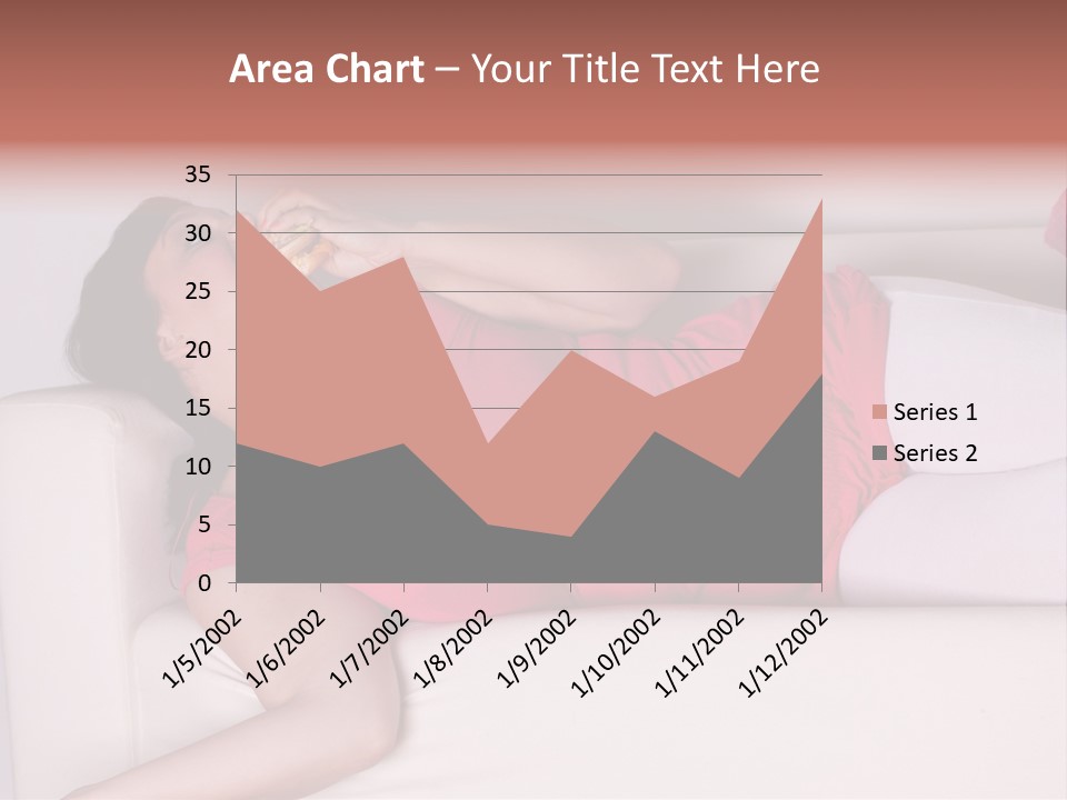 Television Woman Chubby PowerPoint Template