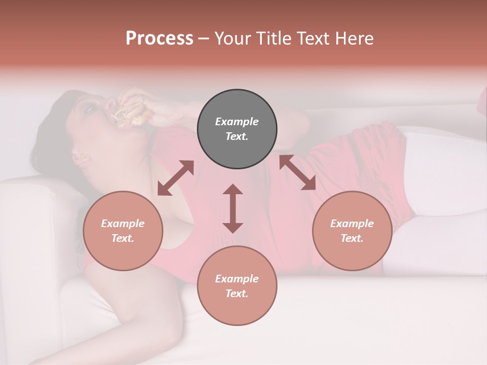 Television Woman Chubby PowerPoint Template