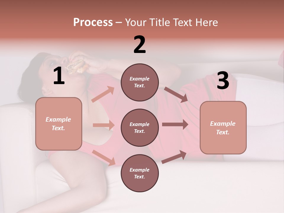 Television Woman Chubby PowerPoint Template