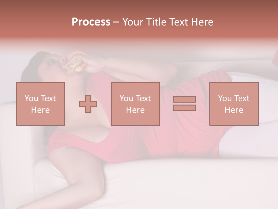 Television Woman Chubby PowerPoint Template