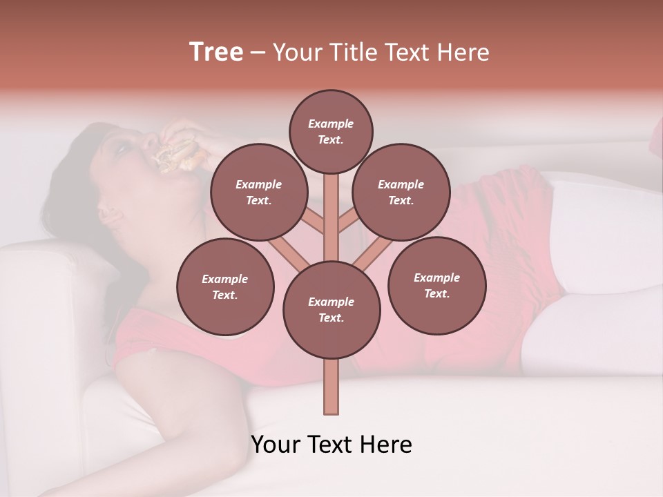 Television Woman Chubby PowerPoint Template