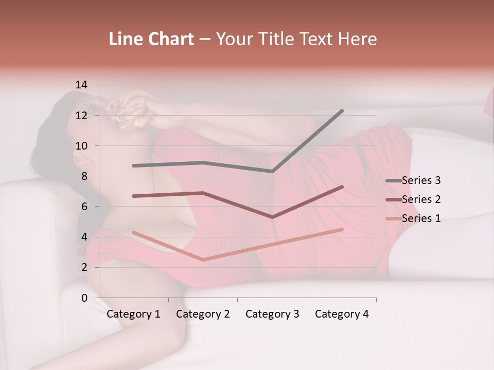 Television Woman Chubby PowerPoint Template