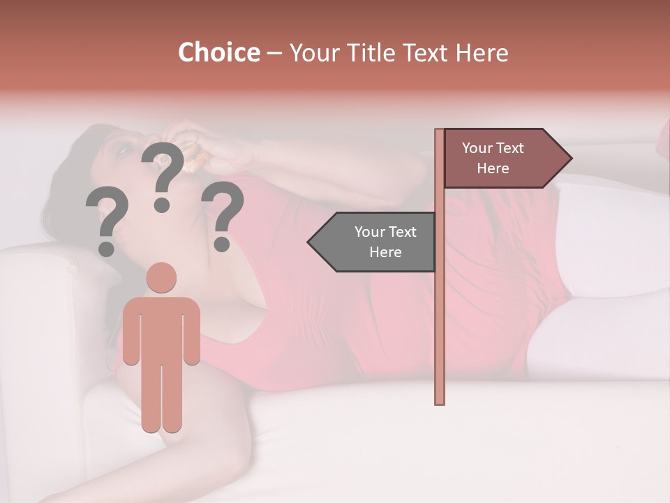 Television Woman Chubby PowerPoint Template