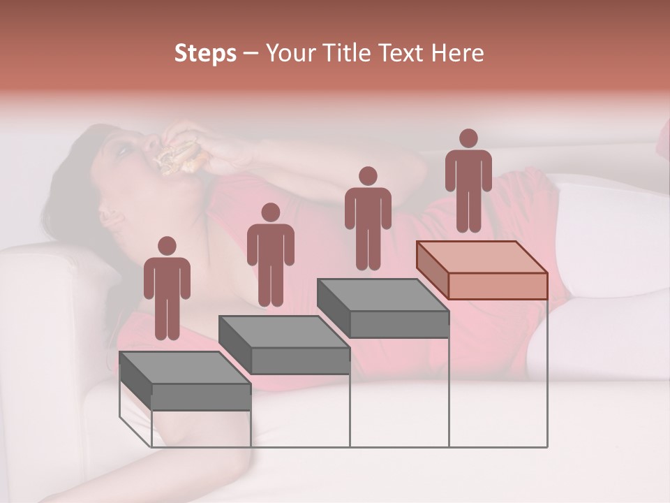 Television Woman Chubby PowerPoint Template