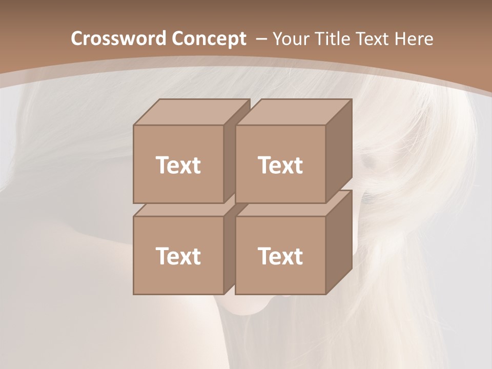 Back Desire Hair PowerPoint Template