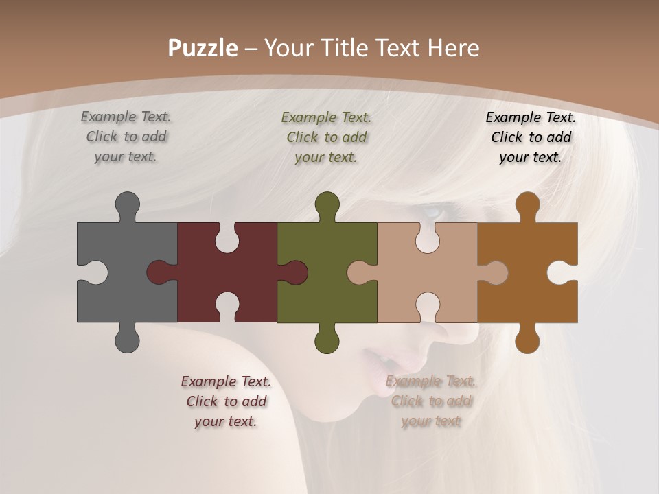 Back Desire Hair PowerPoint Template