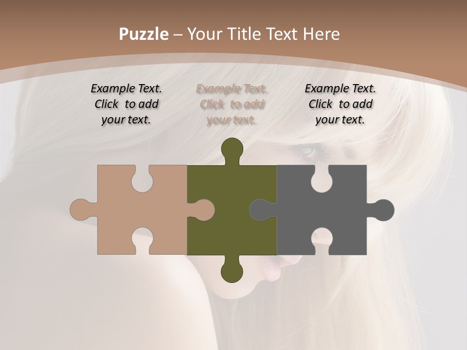 Back Desire Hair PowerPoint Template