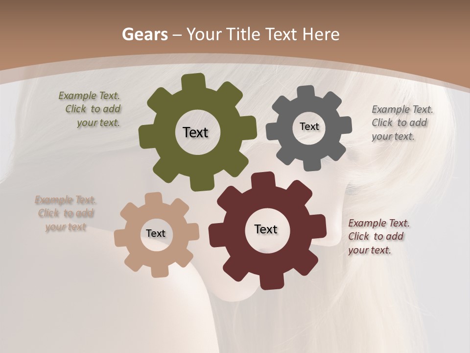 Back Desire Hair PowerPoint Template