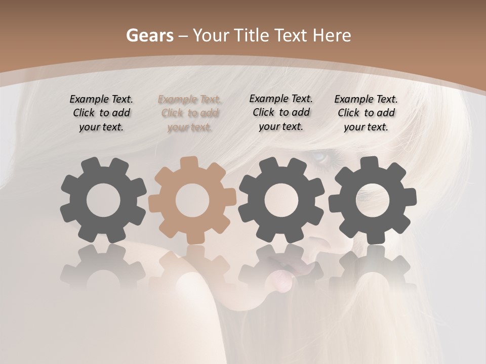 Back Desire Hair PowerPoint Template