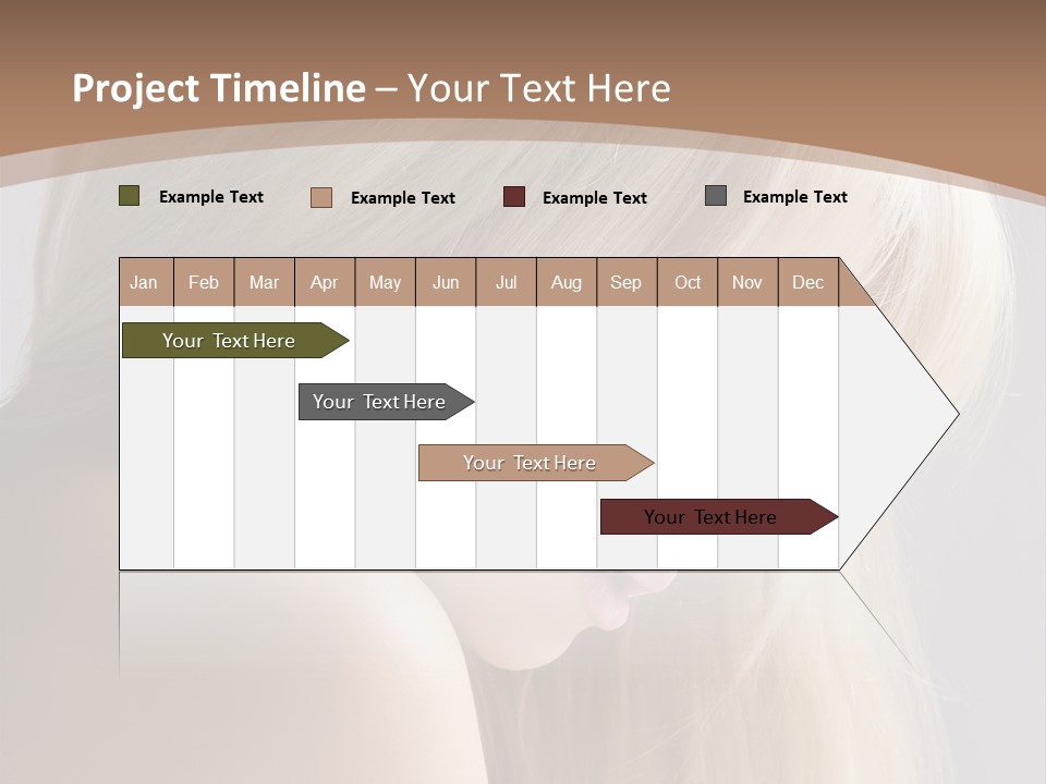 Back Desire Hair PowerPoint Template