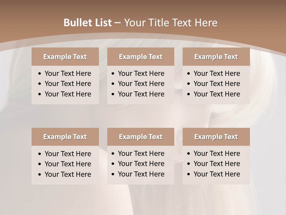 Back Desire Hair PowerPoint Template