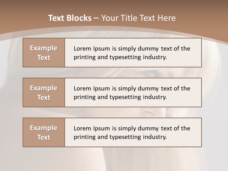 Back Desire Hair PowerPoint Template