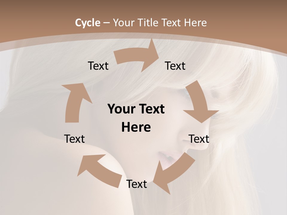 Back Desire Hair PowerPoint Template