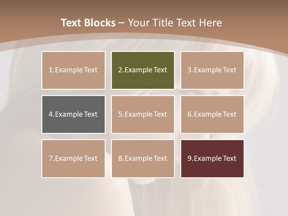 Back Desire Hair PowerPoint Template