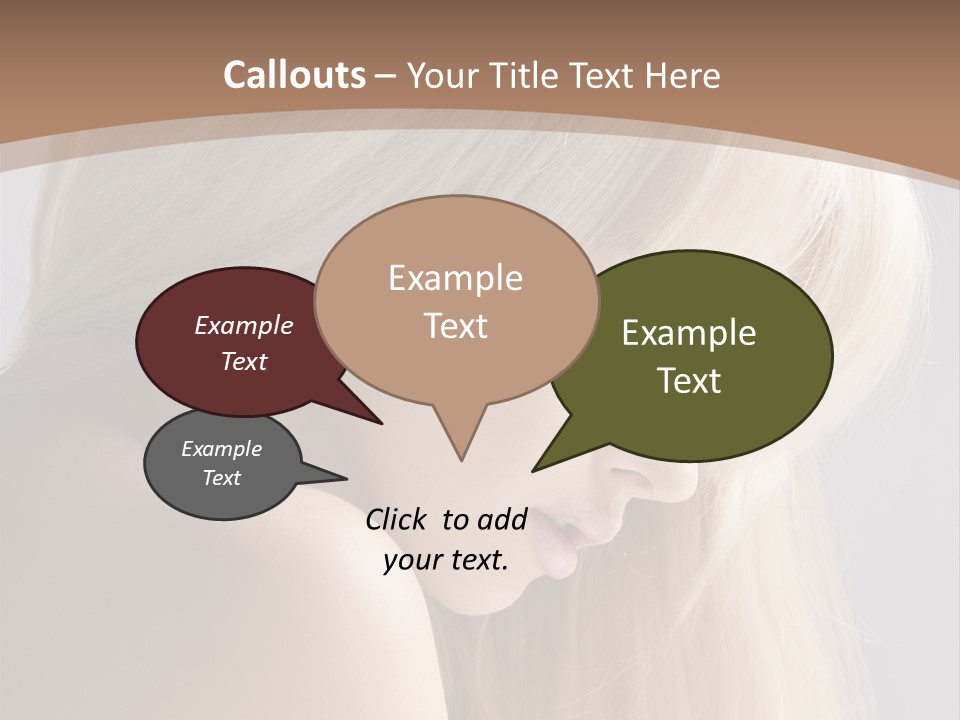 Back Desire Hair PowerPoint Template