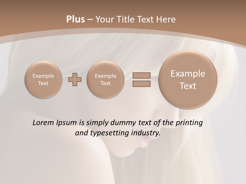 Back Desire Hair PowerPoint Template