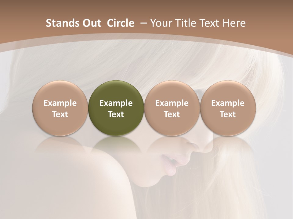 Back Desire Hair PowerPoint Template