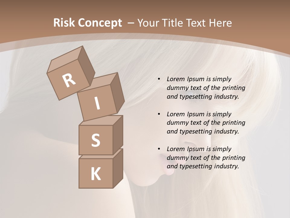 Back Desire Hair PowerPoint Template