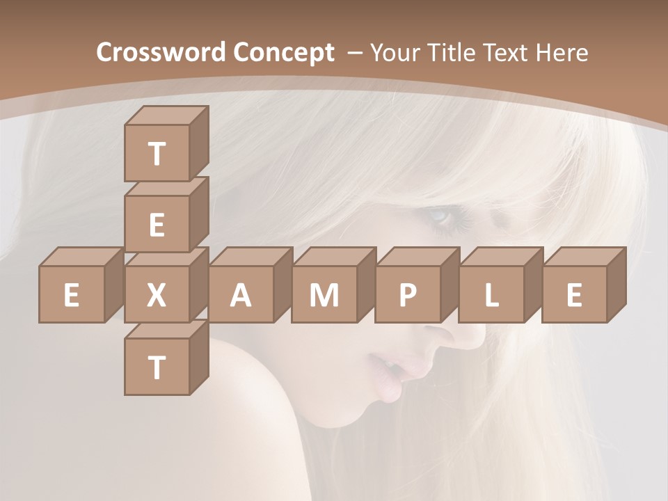 Back Desire Hair PowerPoint Template