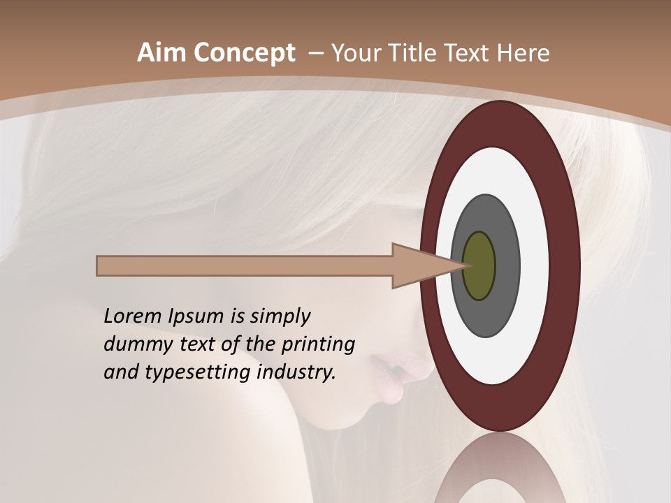 Back Desire Hair PowerPoint Template