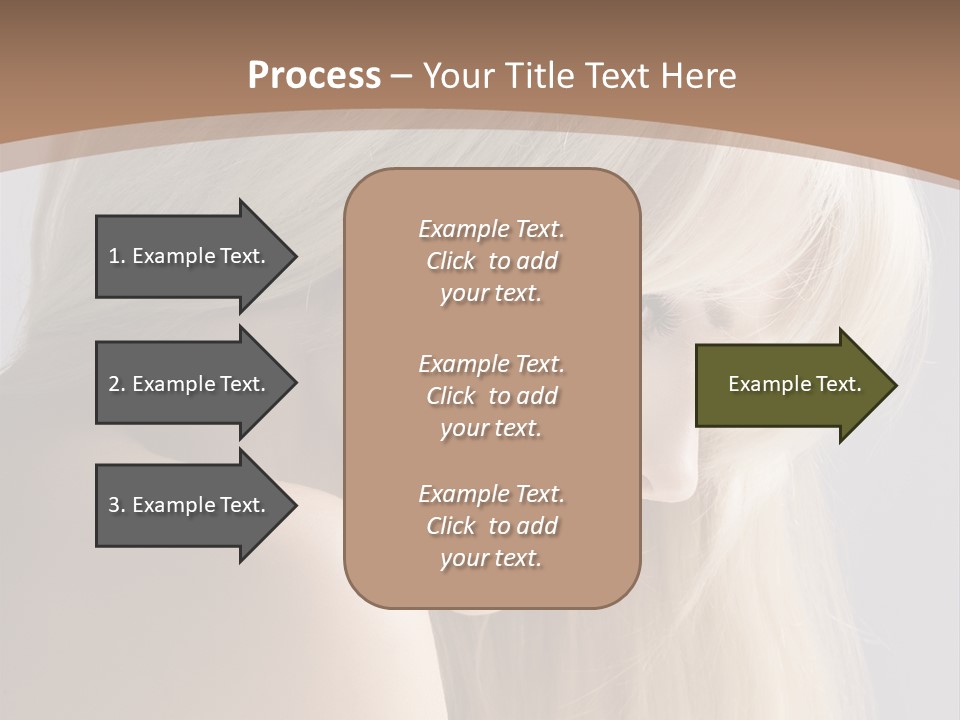 Back Desire Hair PowerPoint Template