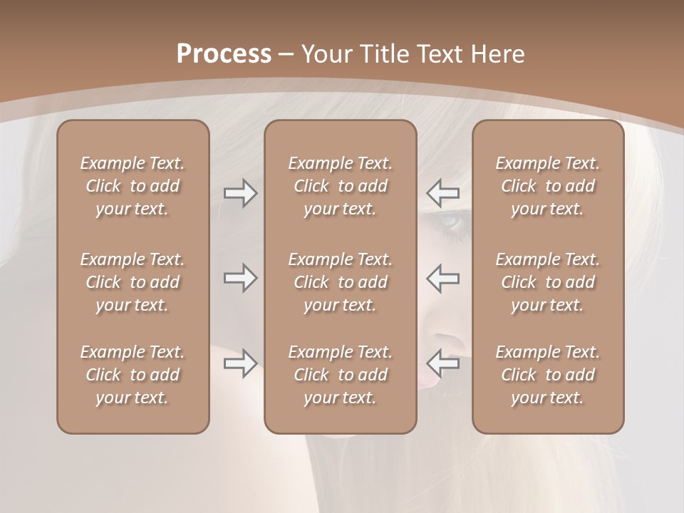 Back Desire Hair PowerPoint Template