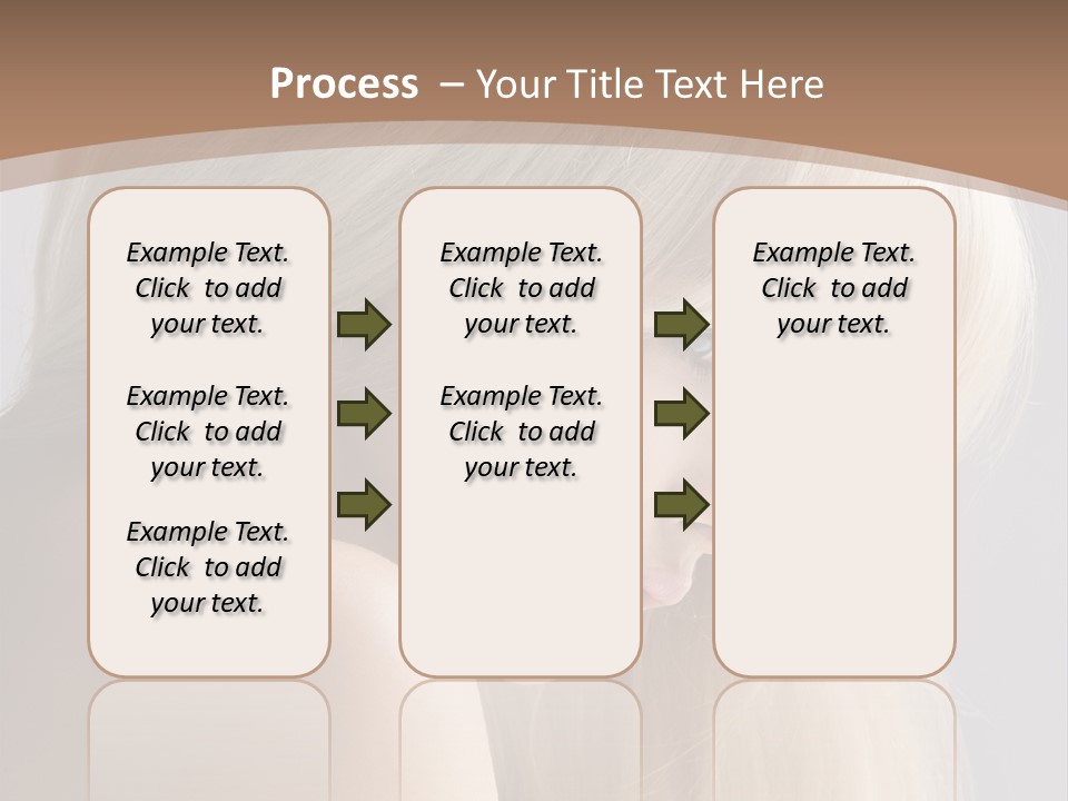 Back Desire Hair PowerPoint Template