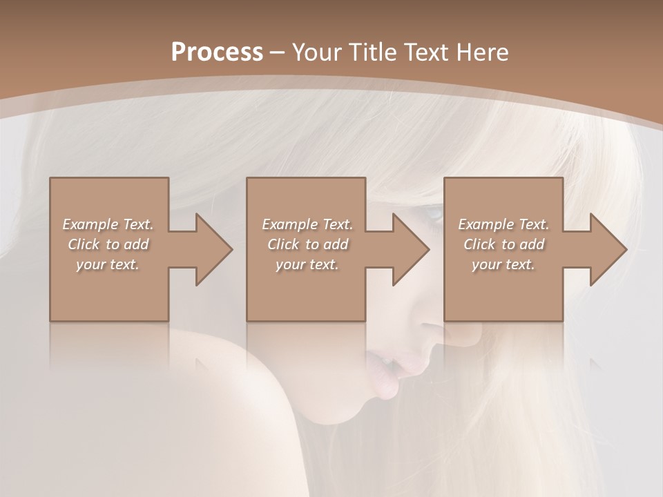 Back Desire Hair PowerPoint Template