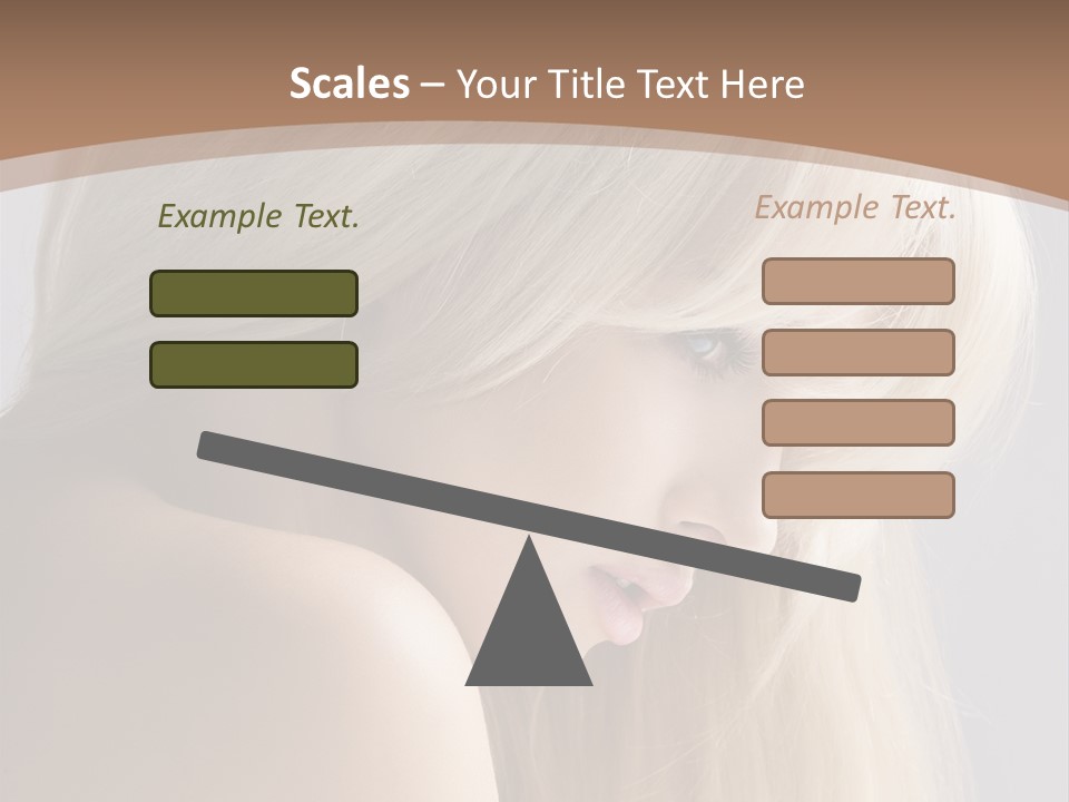 Back Desire Hair PowerPoint Template