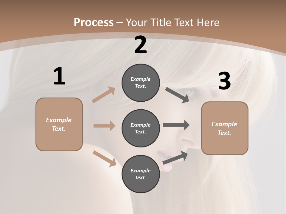 Back Desire Hair PowerPoint Template