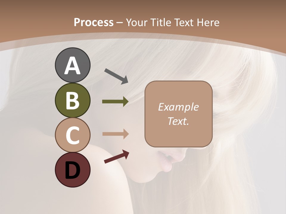 Back Desire Hair PowerPoint Template