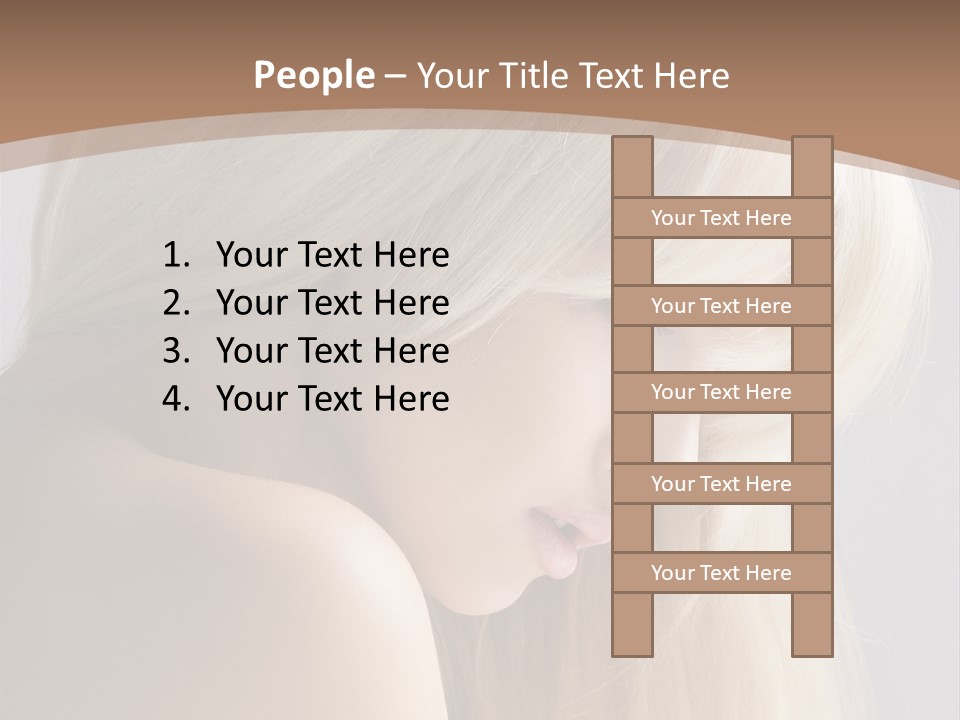 Back Desire Hair PowerPoint Template
