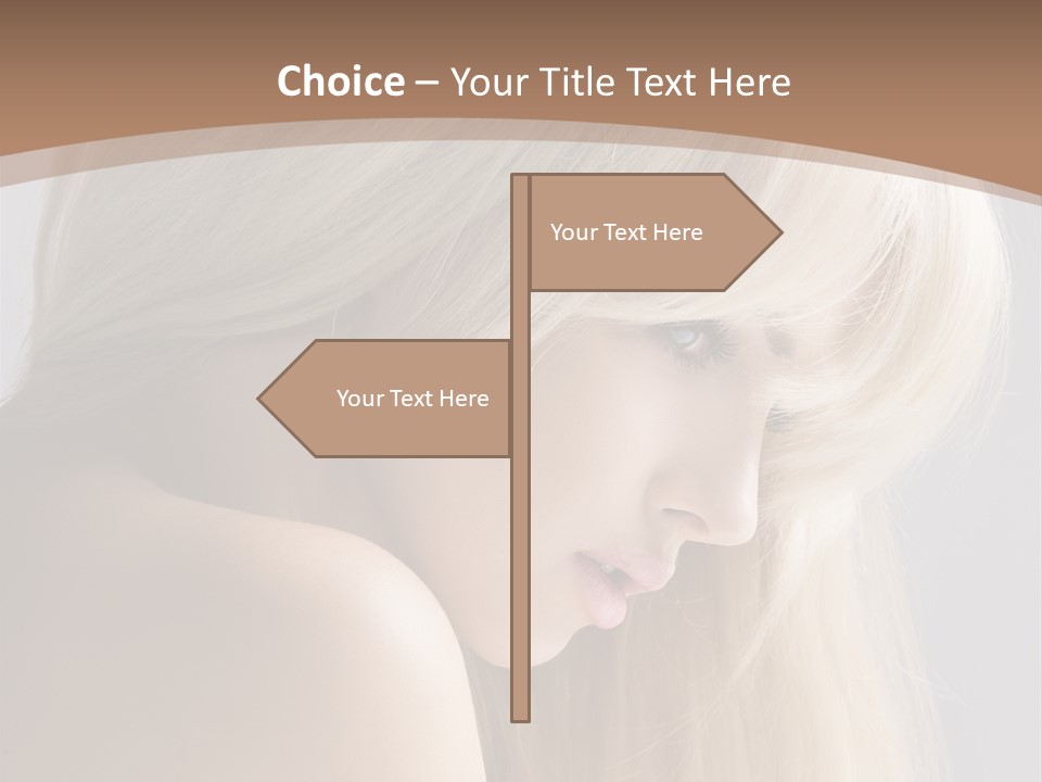 Back Desire Hair PowerPoint Template